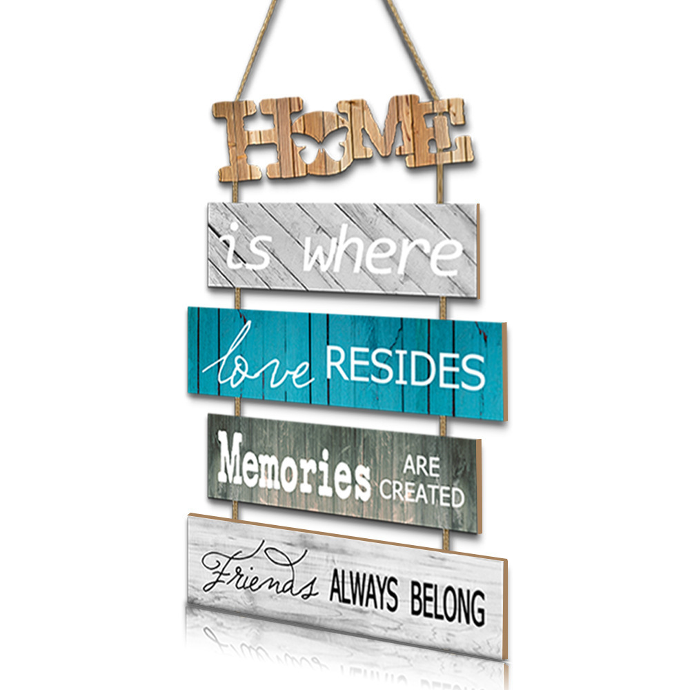 Home Wood Plank Hanging,Wall Crafts Hotel Restaurant Decor Sign Rustic Wooden Home Coffee Shop Sweet Signs