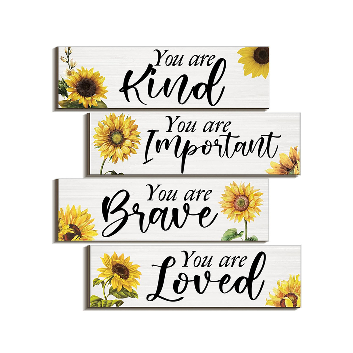 Sunflower Wall Decor You Are Loved Wall Art Farmhouse Sunflower Wall Decor for Living Room Kitchen Bedroom Bathroom