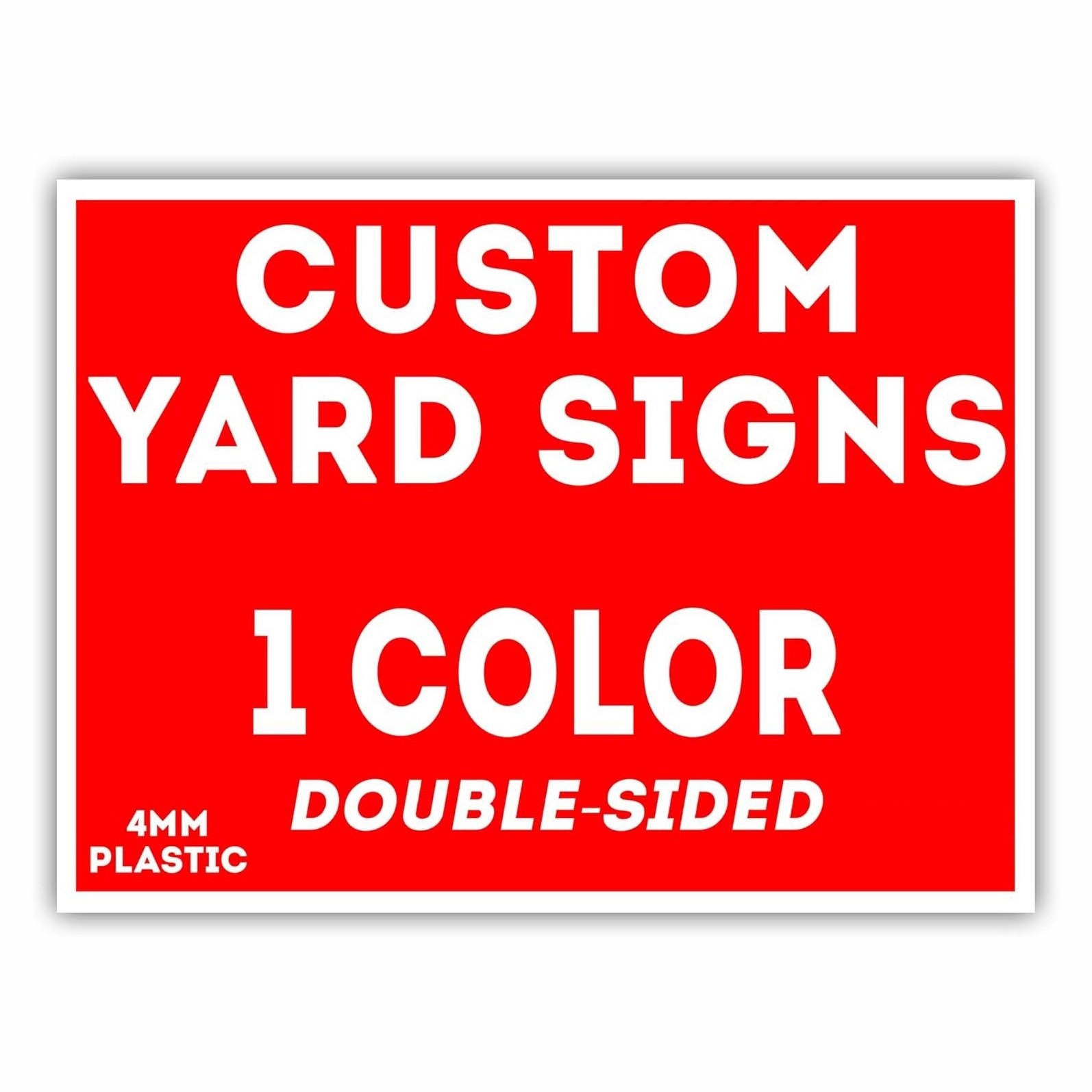 Factory Custom Wholesale Corrugated Plastic Letter Blank Coroplast Bag 24x18 Reflective Yard Sale Signs Advertising With Stakes