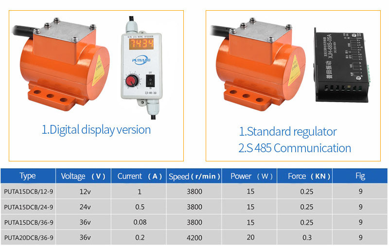 vibration motor mini in DC Motor brushless vibrator motor 15W 20W 12V 24V 36V aluminum alloy 3000rpm for silo