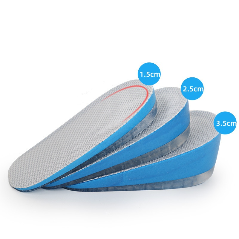 1.5cm-3.5cm Gel Heel Lifts Height Increase Insoles Shoe Inserts Pads Raise Silicone Heel Insole For Men And Women