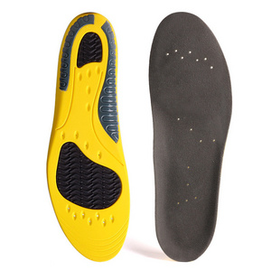 Custom Yellow Pu Foam Comfortable And Breathable Sports Insole Athletic Heat Moldable Insoles For Basketball Shoes