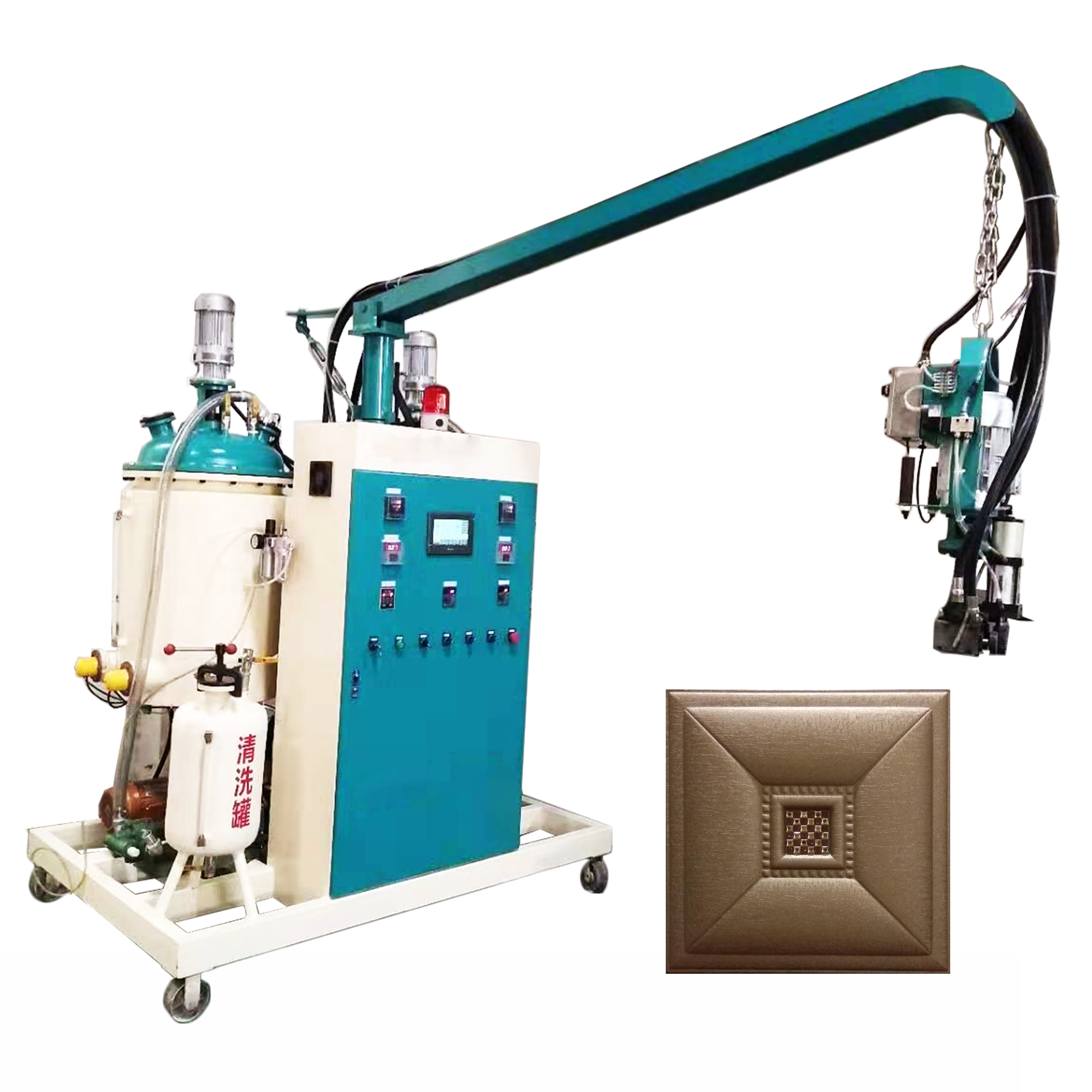 Polyurethane PU Foam Pouring Low Pressure Machine For 3D Acoustic Wall Panel Making