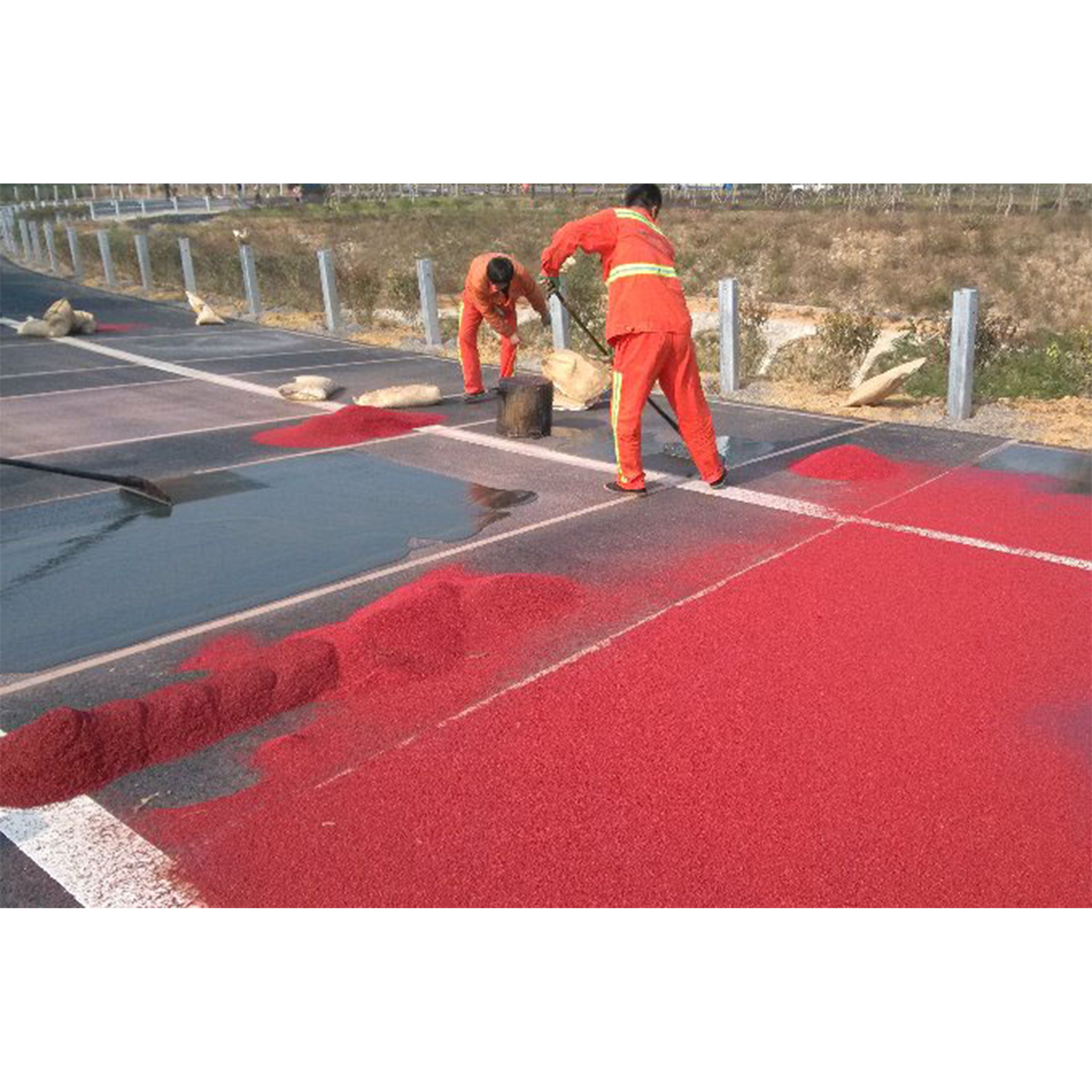 Fast Drying Glue Rock Track Ballast Spray Adhesive for Clothing Material Colorful Anti-skid Pavement