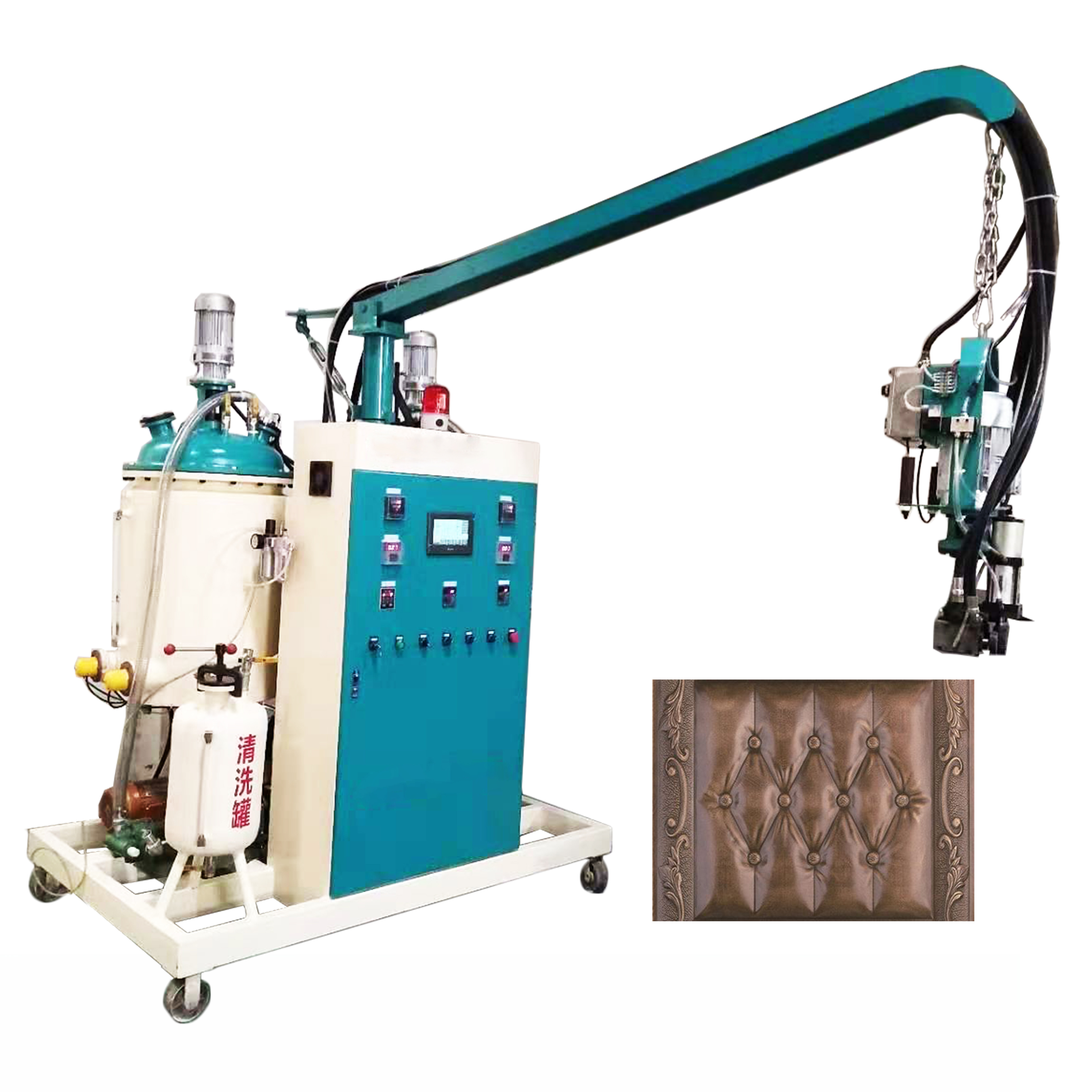 Polyurethane PU Foam Pouring Low Pressure Machine For 3D Decorative Wall Panel Making