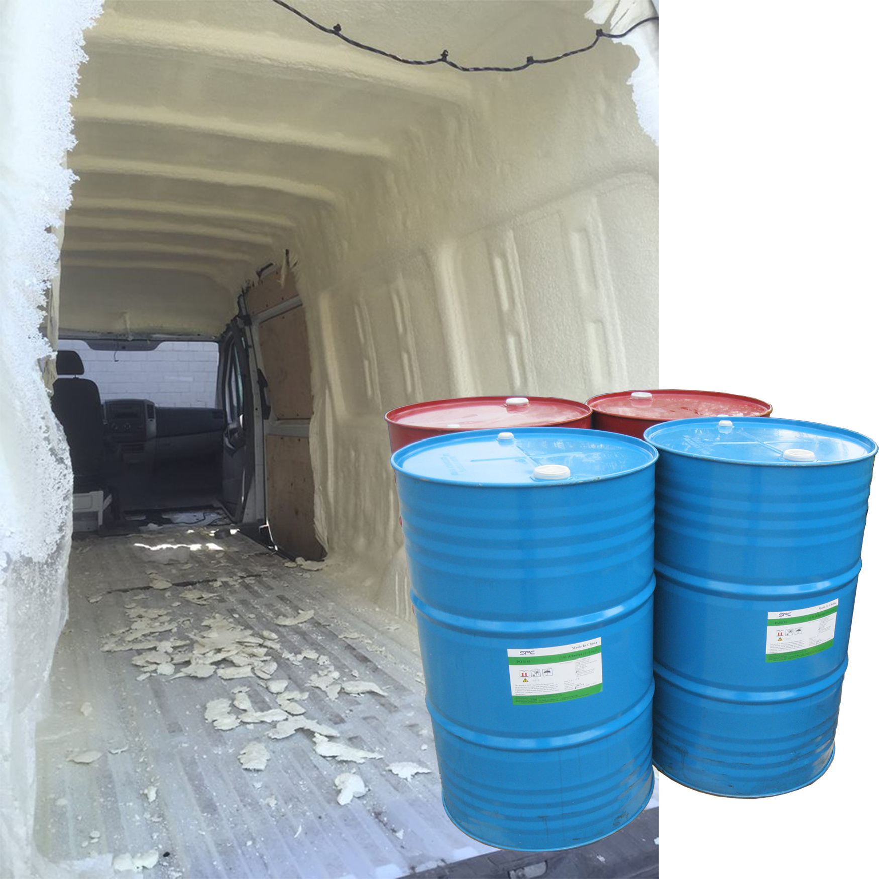 Good Performance Polyurethane Fire Proof Spray Foam HFO Polyol  Insulation Closed Cell Spray Foam Insulation