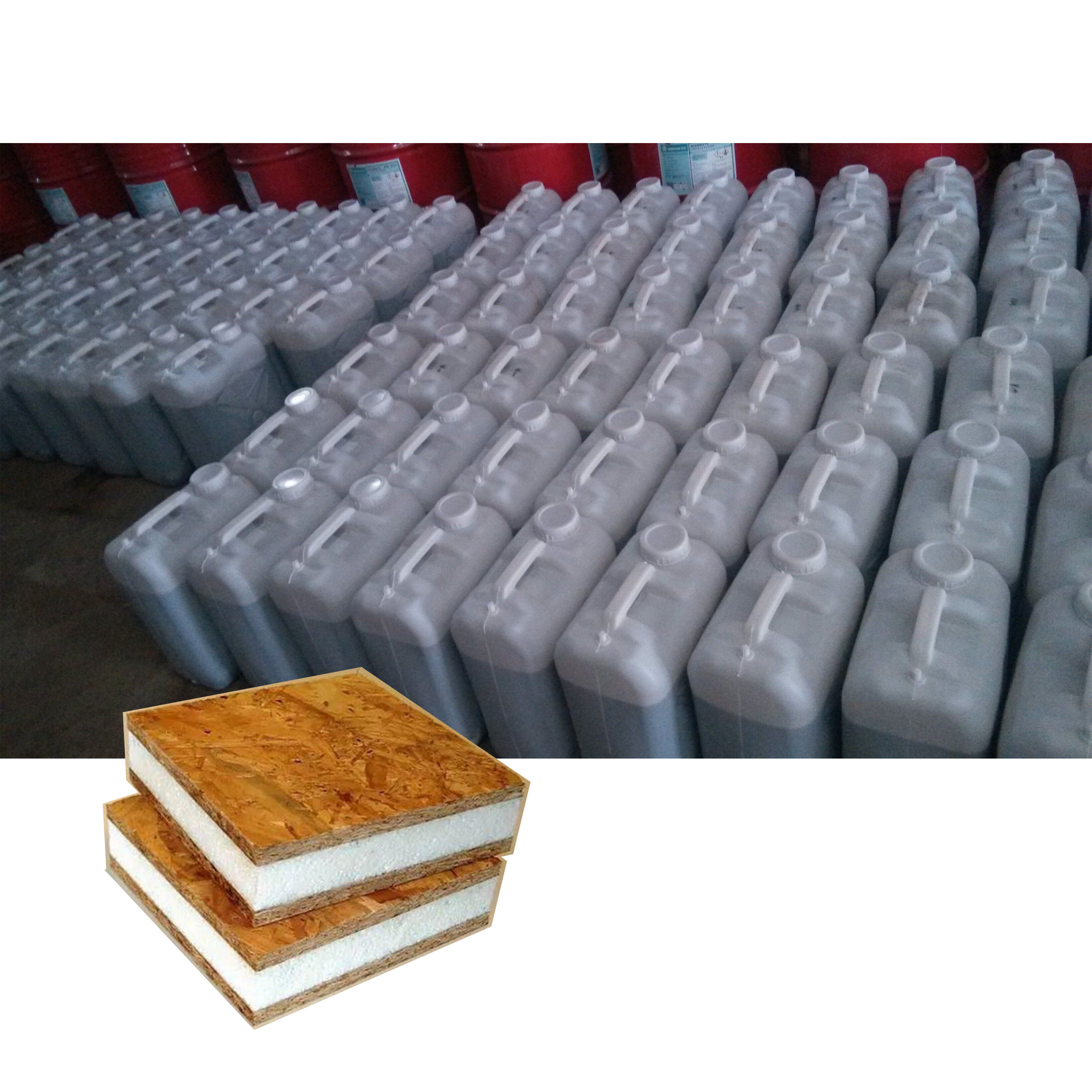 China Wholesale PU Binder Adhesive Light Brown Liquid Adhesive Used In The Production of SIP Panel