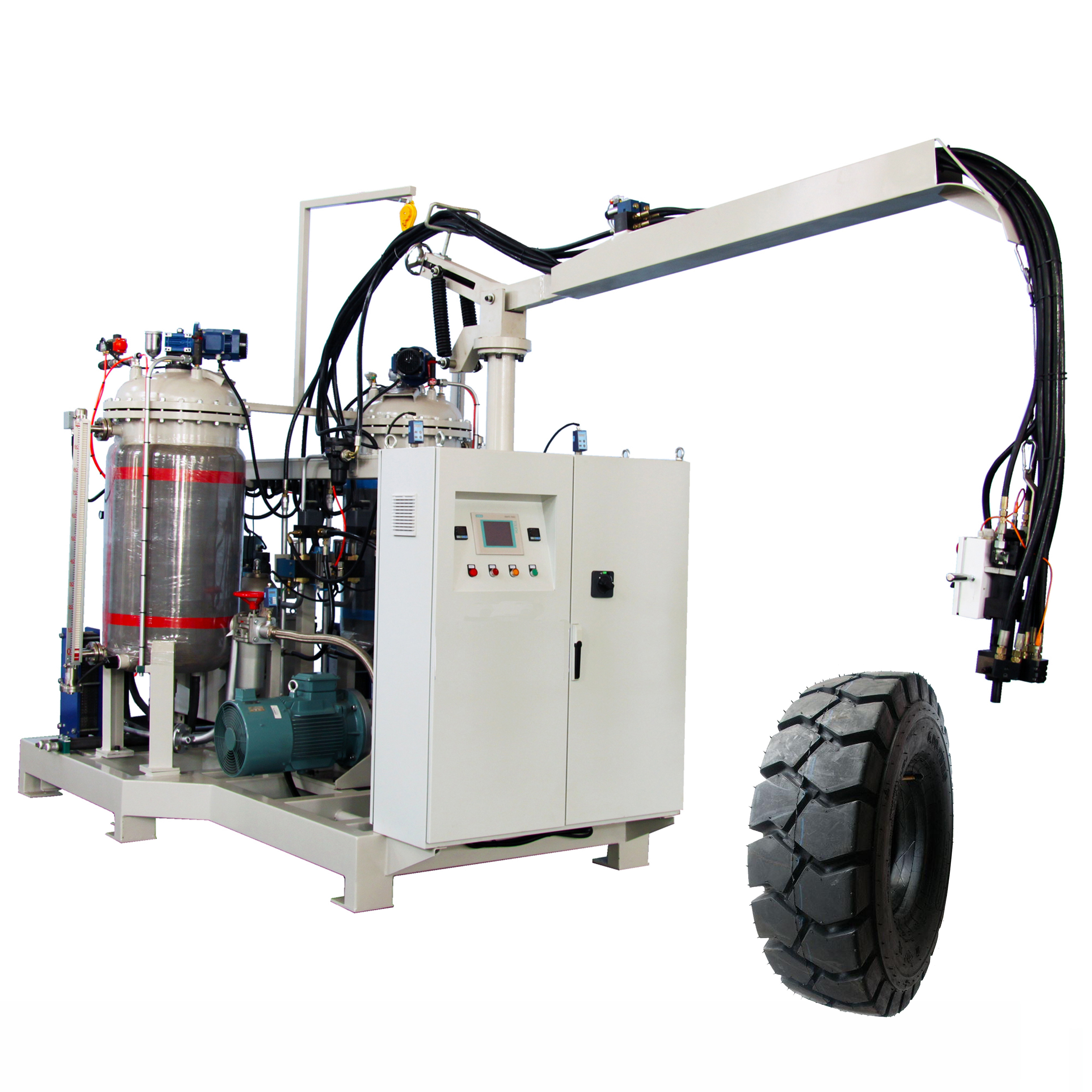 High Pressure Polyurethane PU Foam Injection Filling Machine For Tire Making