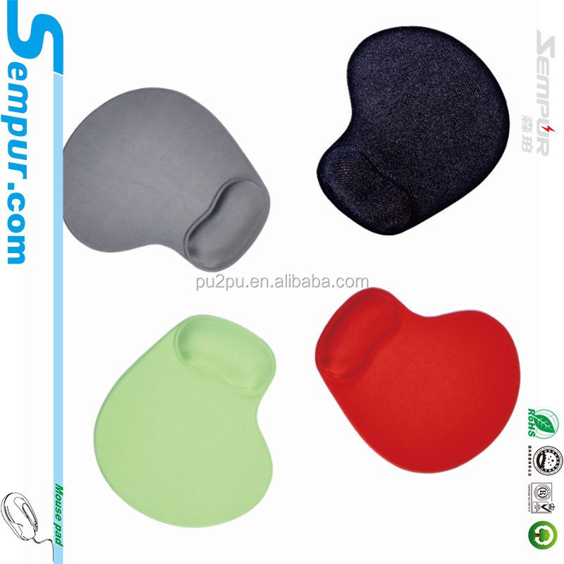 2023 hot sale factory comfort fabric surface elastic memory foam or gel wrist rest pad basic mouse mat for office game or home