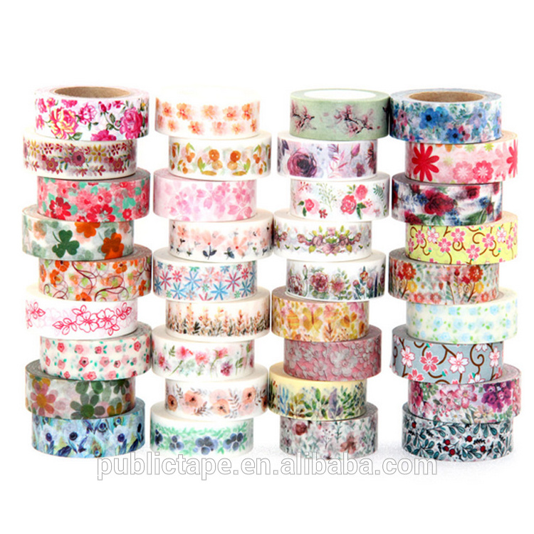 Cheap Washi Tape Wholesale Custom Nature Blossom Botanic Animal Garden Flower Washi Masking Tape