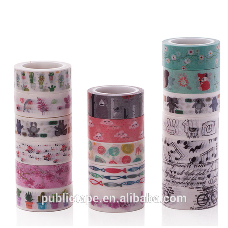 Cheap Washi Tape Wholesale Custom Nature Blossom Botanic Animal Garden Flower Washi Masking Tape