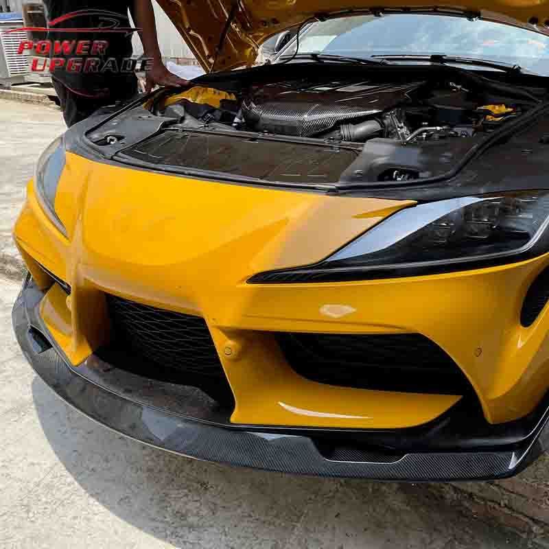 High Quality For Toyota Supra A90 A91 Mk5 Wholesale  Carbon Fiber AG Style Front Bumper Lip Front Splitter