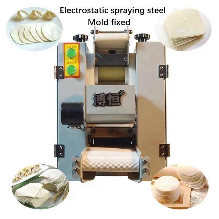 Commercial Automatic Tabletop Automatic Dumpling Empanadas Gyoza Pizza Wonton Dough Skin Wrapper Making Machine