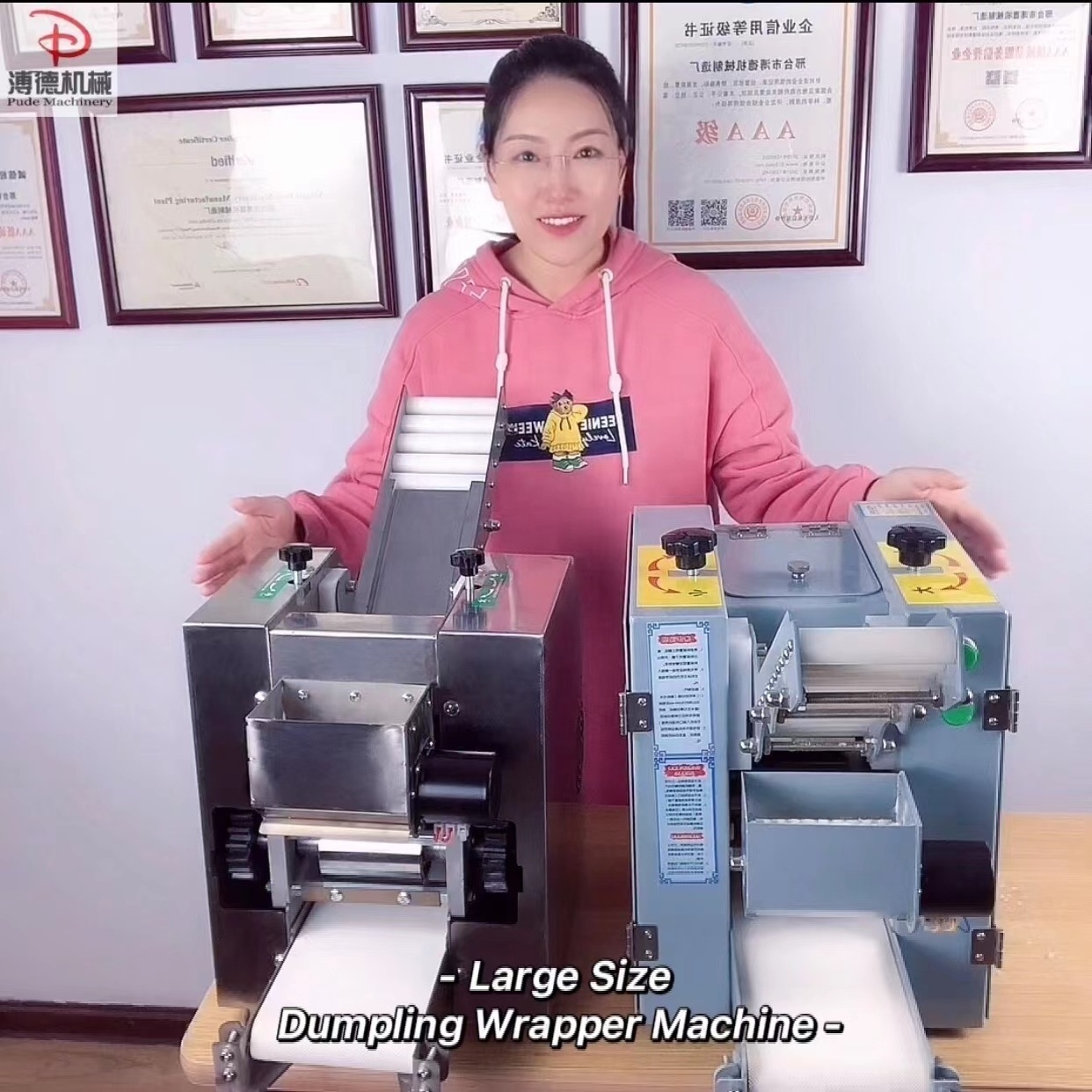 Commercial Automatic Tabletop Automatic Dumpling Empanadas Gyoza Pizza Wonton Dough Skin Wrapper Making Machine