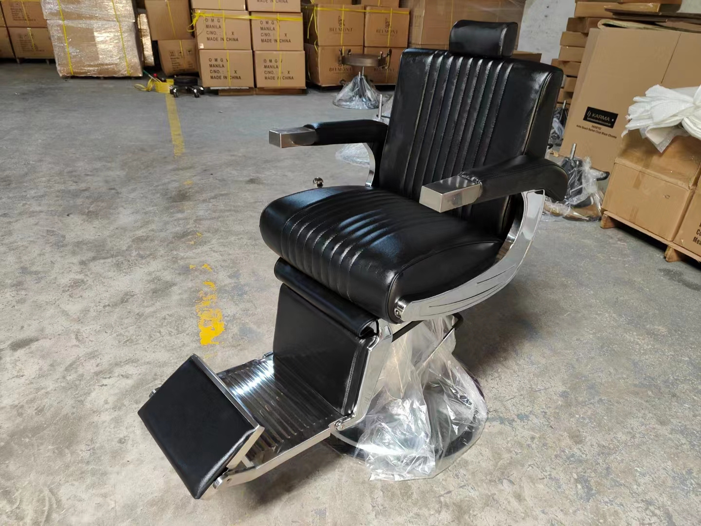 2021 salon station barber styling chair salon furniture hot sale hydraulic reclining barber chair wide man