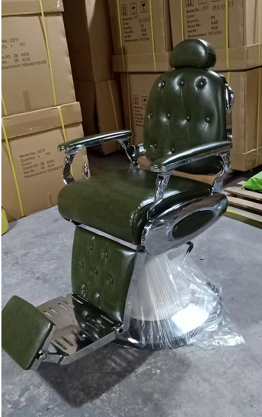 custom green barber chairs green for sale market open used cheap barber chair salon equipment