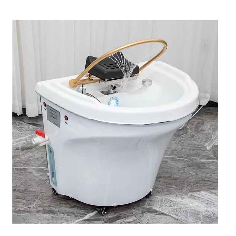 popular lay down salon washing head spa water therapy massage shampoo bed chair with water tank