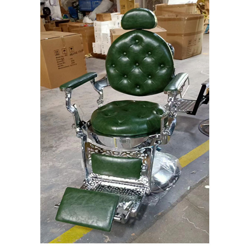 custom green barber chairs green for sale market open used cheap barber chair salon equipment