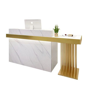 dental shop front desk reception desk counter wooden white reception desk with drawers