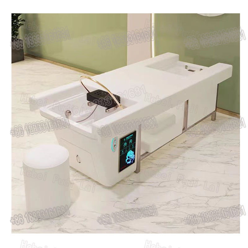 popular lay down salon washing head spa water therapy massage shampoo bed chair with water tank