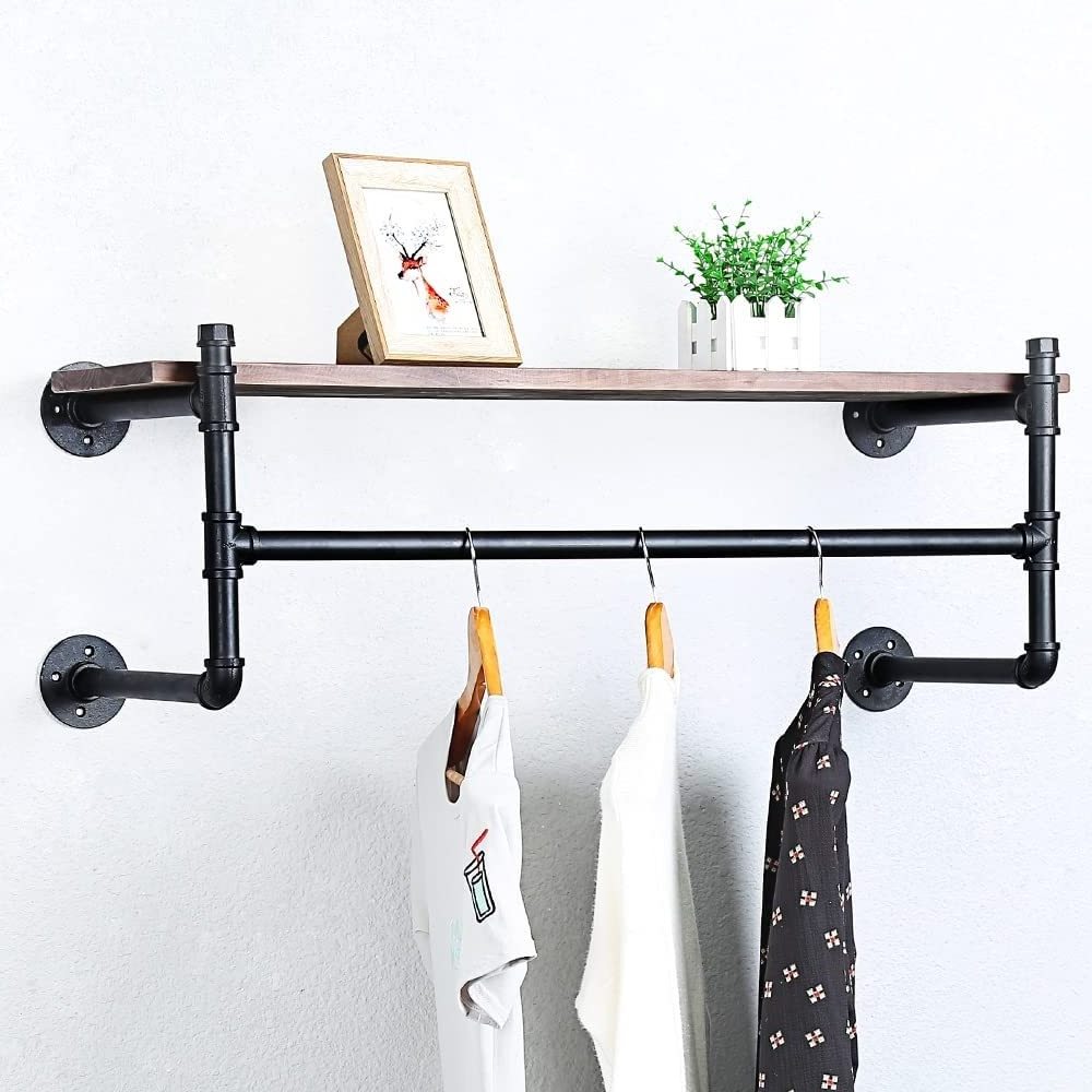 Wall Mount Hooks Coat Rack High Quality Wood Fashionable   Style Living Packing Room Modern