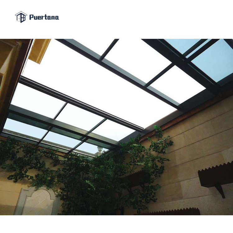 Aluminium Shatterproof And Hurricane Proof Sliding Roof Skylight Window For House