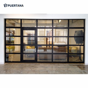 Best Quality Cheap Price Roller Vertical Bifold Style Smart Garage Doors With Pedestrian Door