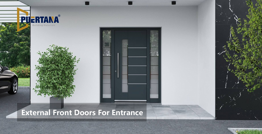 Urban Modern Luxury Villa House Pivot Doors Exterior Pivot Front Door Main Security Entrance Stainless Steel Doors