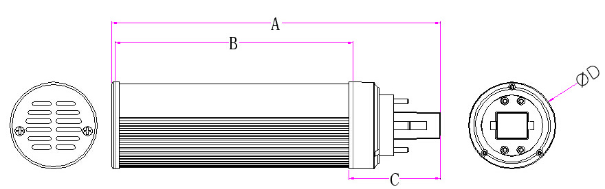 private model New design energy -saving LED  lamp 120 degree g24d-3 led CFL replacement PL