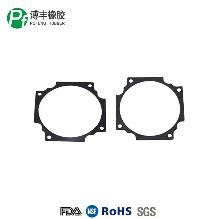 Customized Flat Rectangular Rubber Silicone Gasket