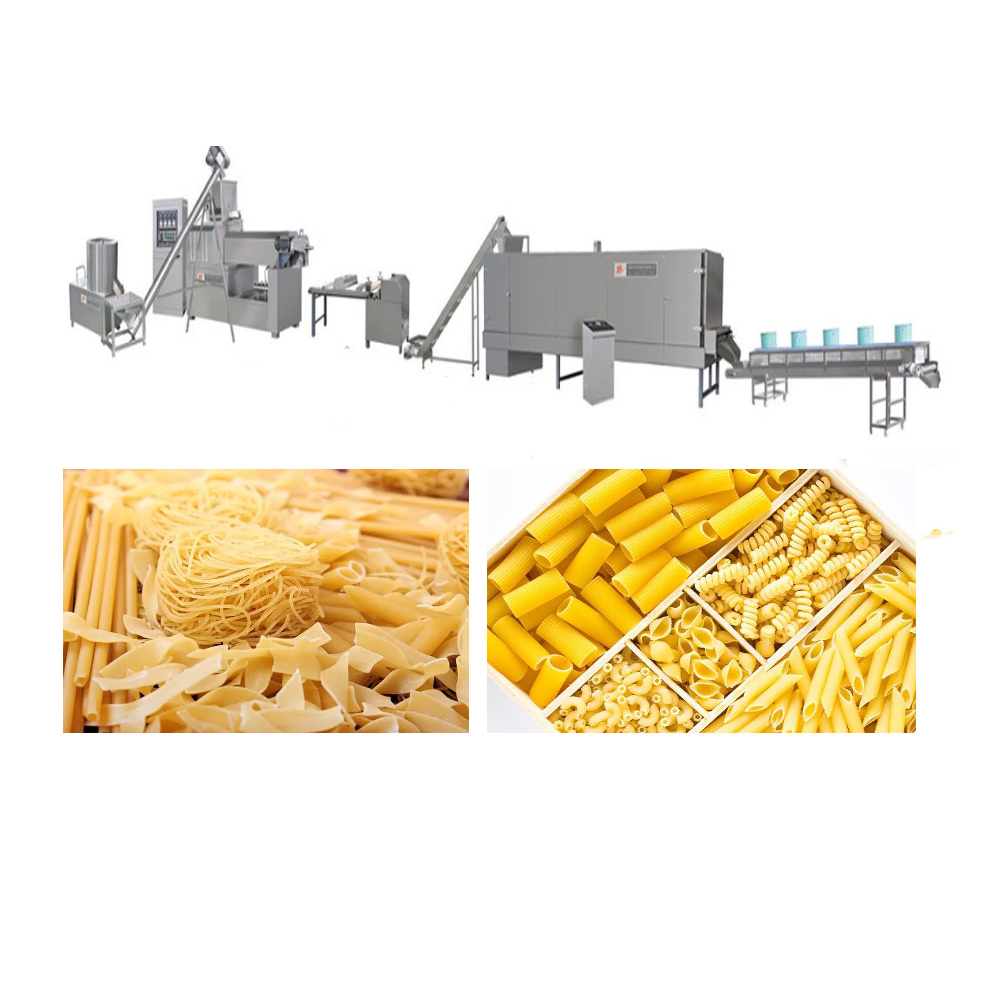 Industrial Spaghetti Manufacture Process Production Line Macaroni Pasta Maker Make Machine for Pasta