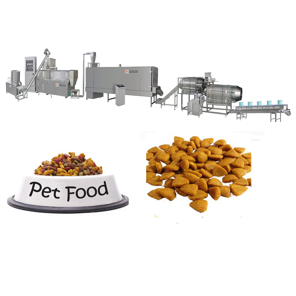 Wholesale full automatic processing dog feed machine  pet food production line