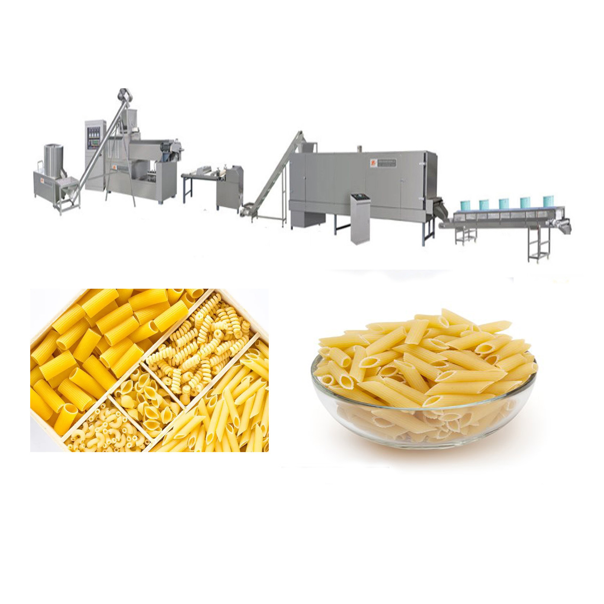 Industrial Spaghetti Manufacture Process Production Line Macaroni Pasta Maker Make Machine for Pasta