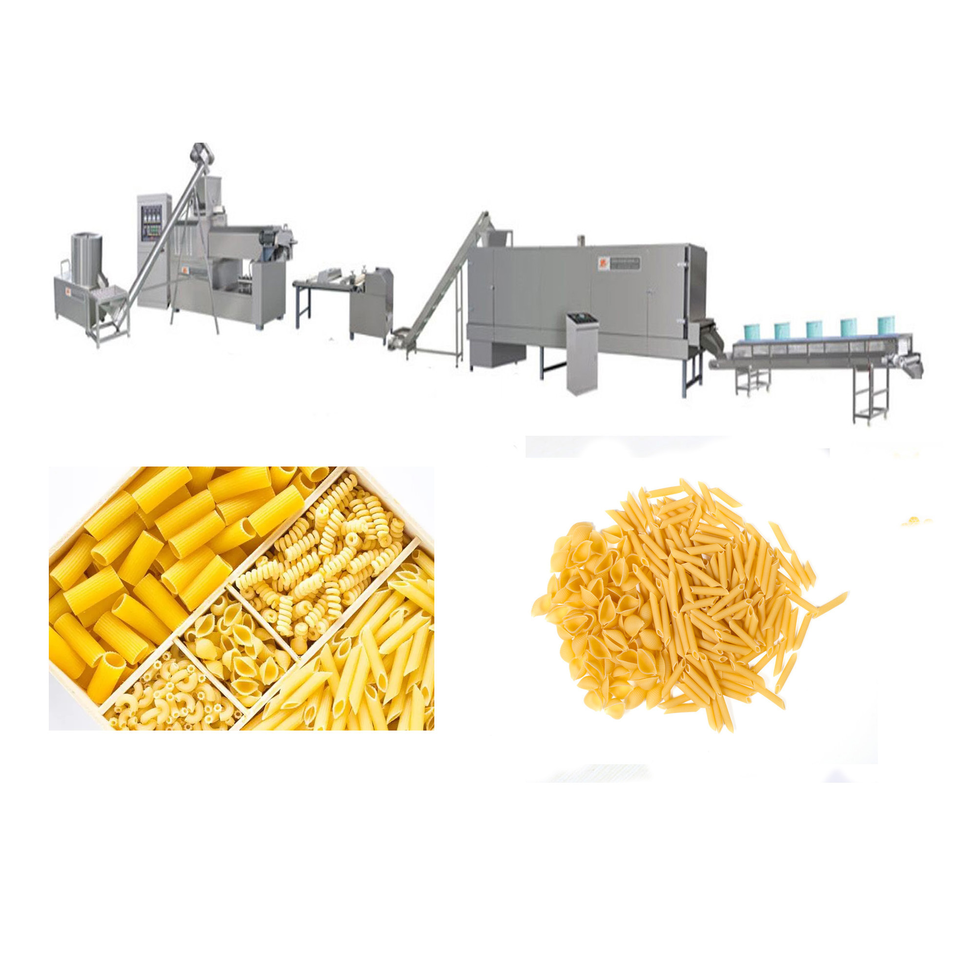 Industrial Spaghetti Manufacture Process Production Line Macaroni Pasta Maker Make Machine for Pasta