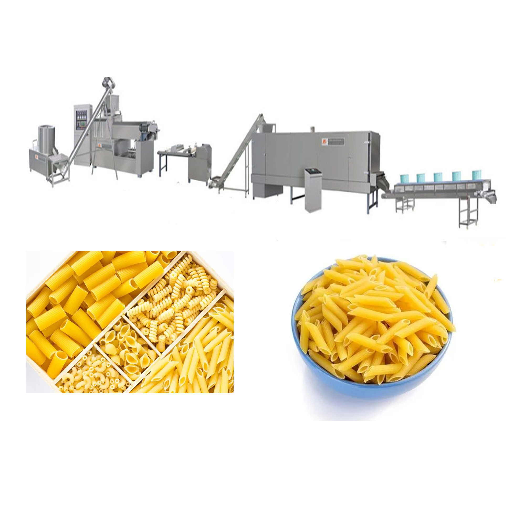 Spaghetti making machine pasta long cut pasta production line