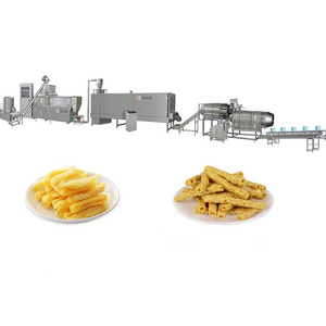 Fully Automatic Extruded Puffed Corn Snacks Puff Food Processing Machine