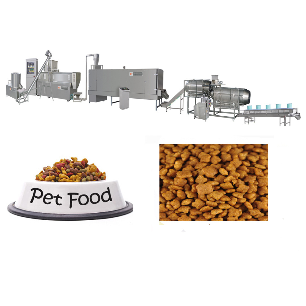 Wholesale full automatic processing dog feed machine  pet food production line