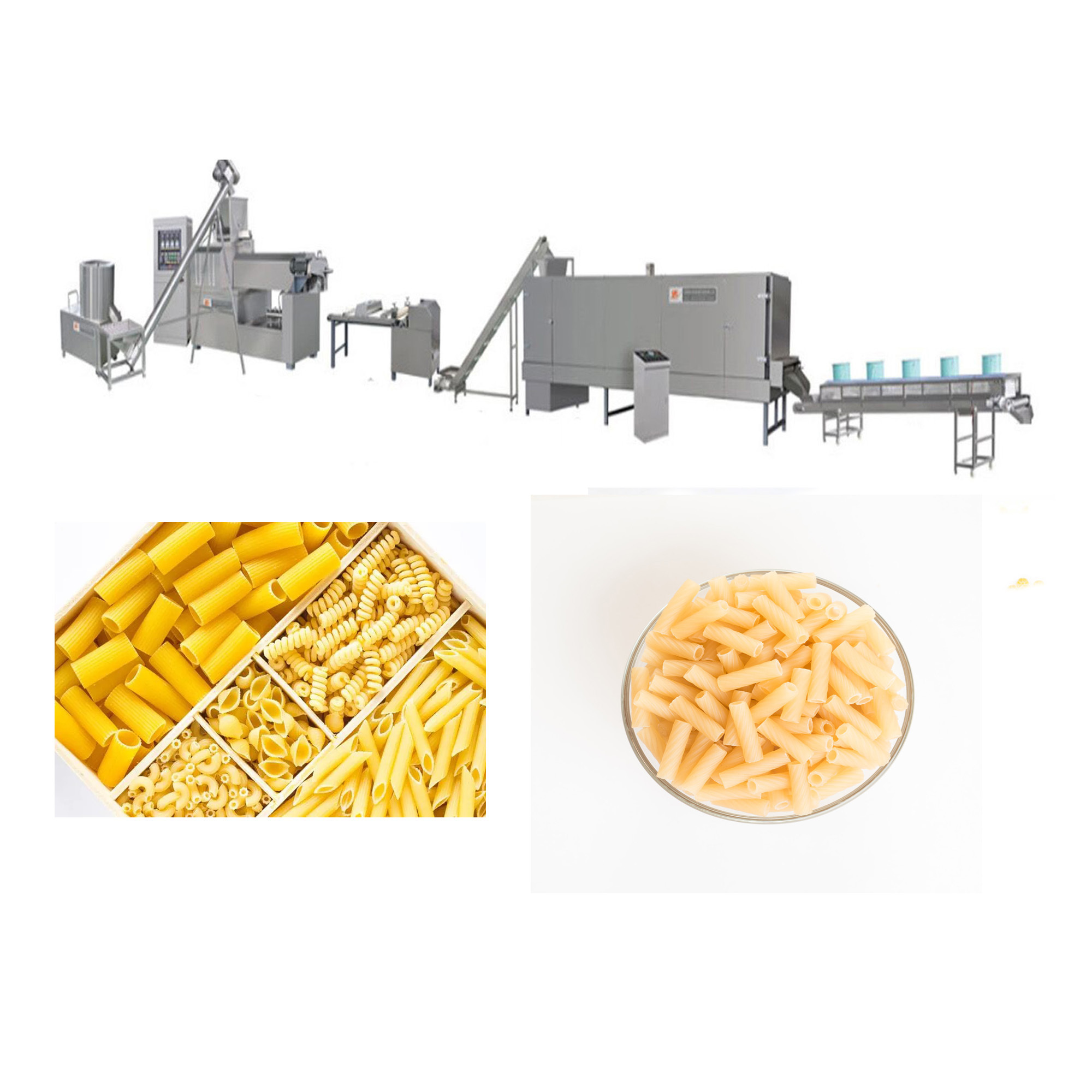 Spaghetti making machine pasta long cut pasta production line