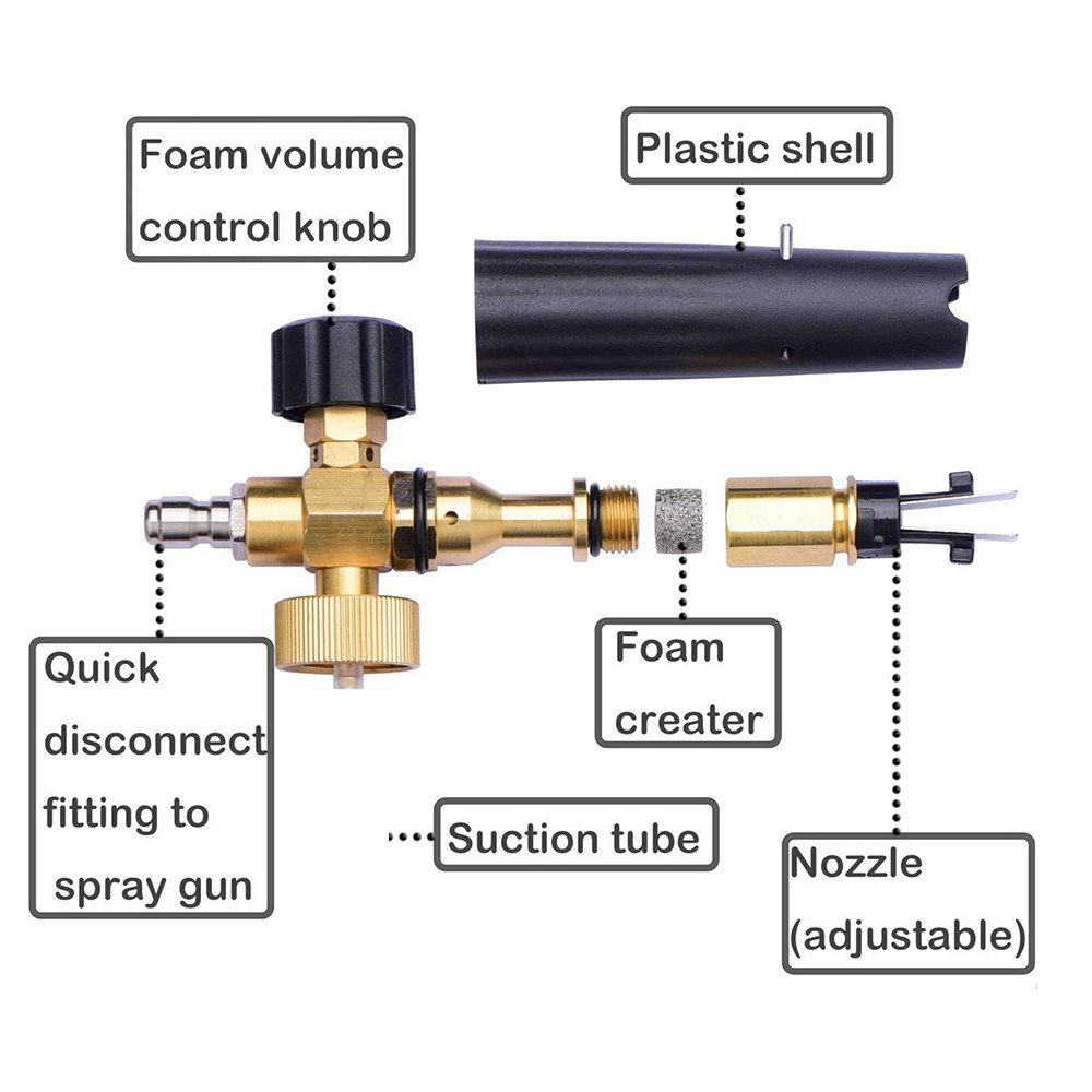 Torq Soup Foam Car Cannon Snow Foamer for Car High Pressure Water Washer