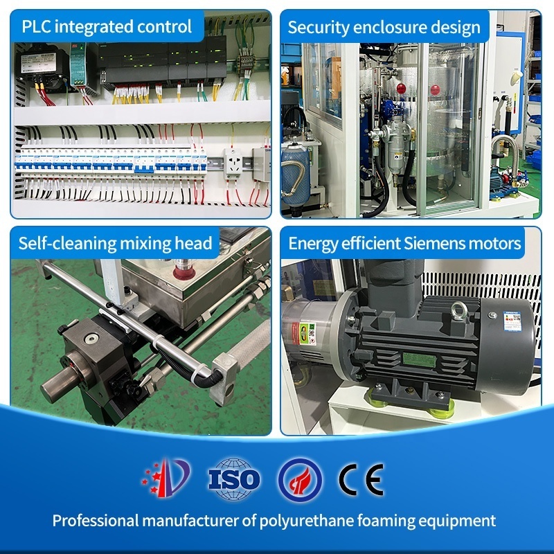 FLT Morocco air condition polyurethane foam sheet high pressure foam machine pu pouring filling equipment