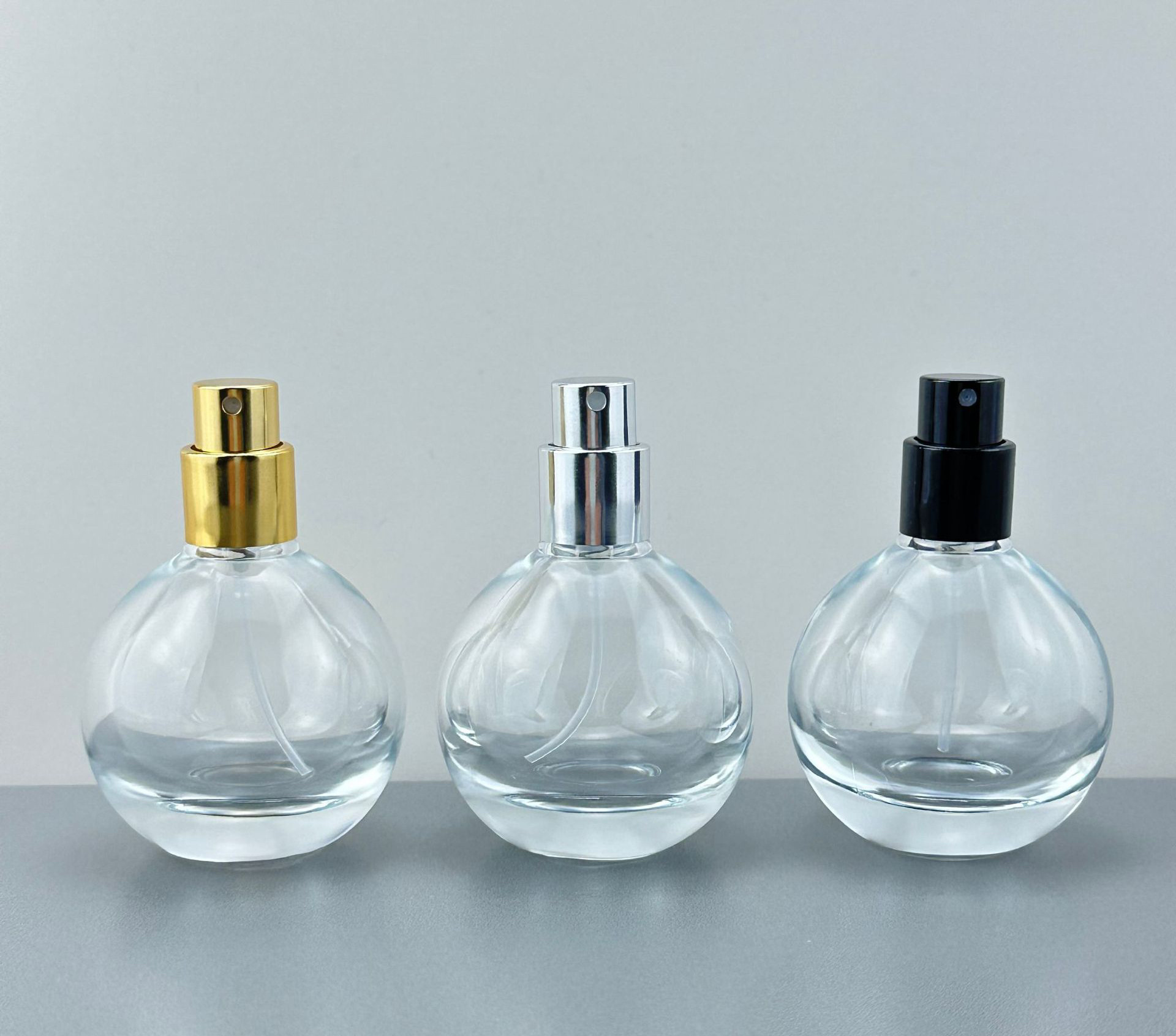 In Stock 30ml Drop Shape Perfume Bottle Glass Cosmetic Spray Bottle Mist With Ball Lid Unique Spray Bottle