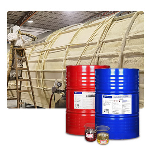 Closed Cell Double Components Adhesives PU Polyurethane Spray Foam for Wall Roof Insulation