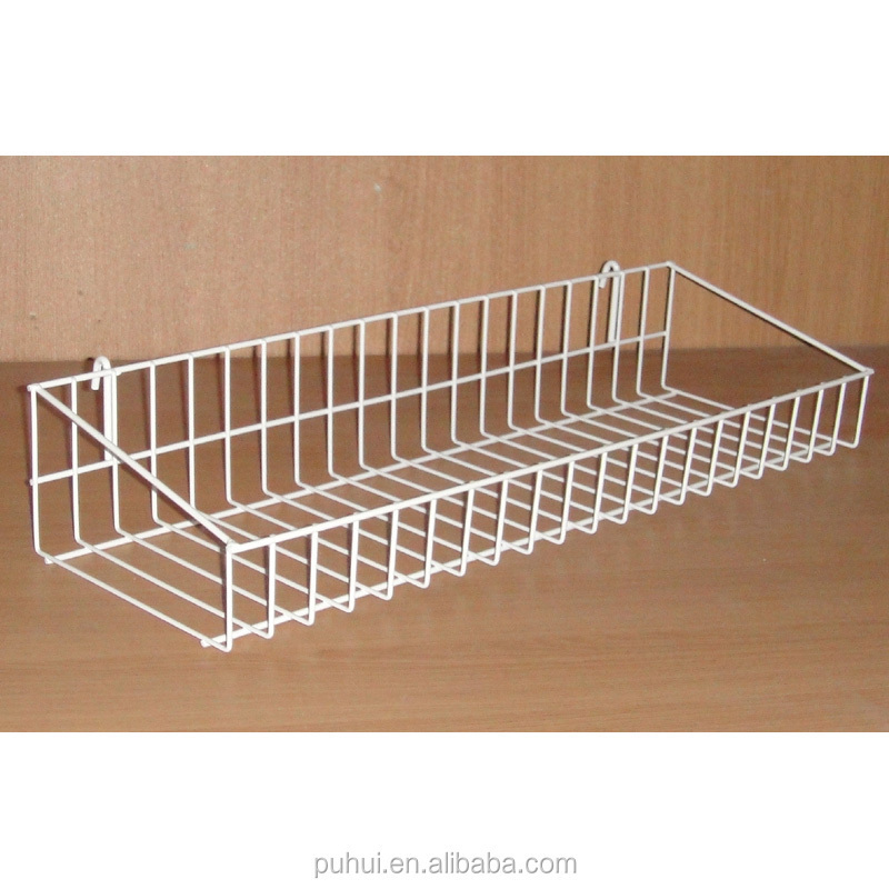 high quality powder coating shop usage products storage hanging wire grid shelf