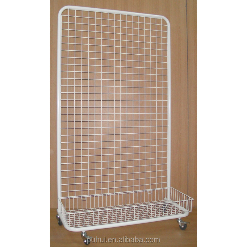 retail shop display merchandise hanging universal wire grid wall panel