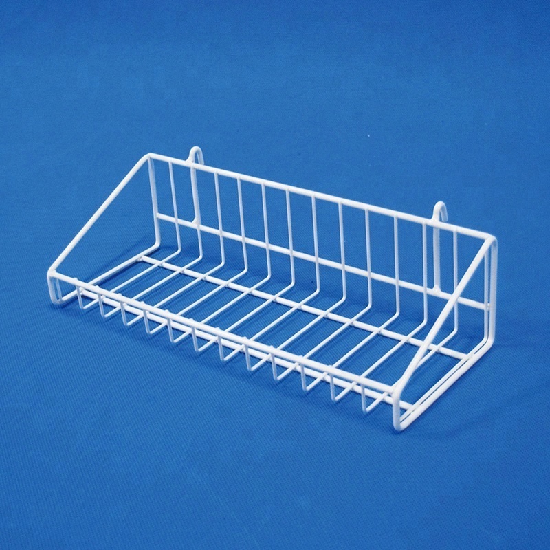 shop accessory grid wall panel retail display fittings  hanging steel wire shelf