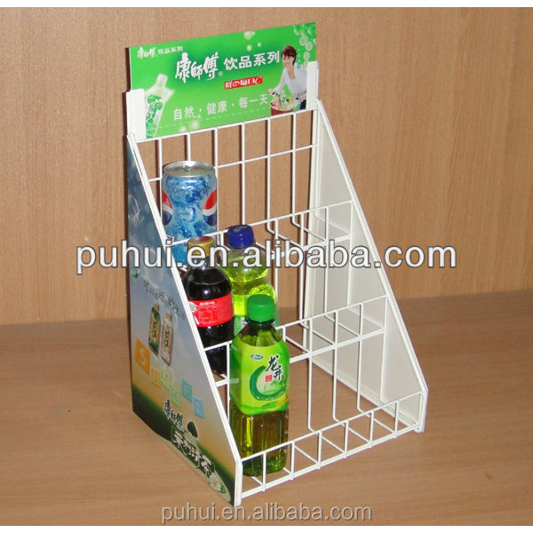 food shop counter standing retail display steel fixture 4 layers shelf pos promotion metal snack candy bar pop rack