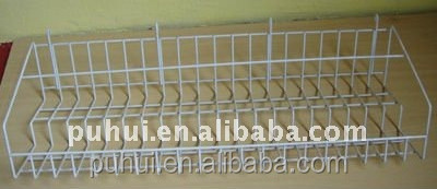 high quality powder coating shop usage products storage hanging wire grid shelf