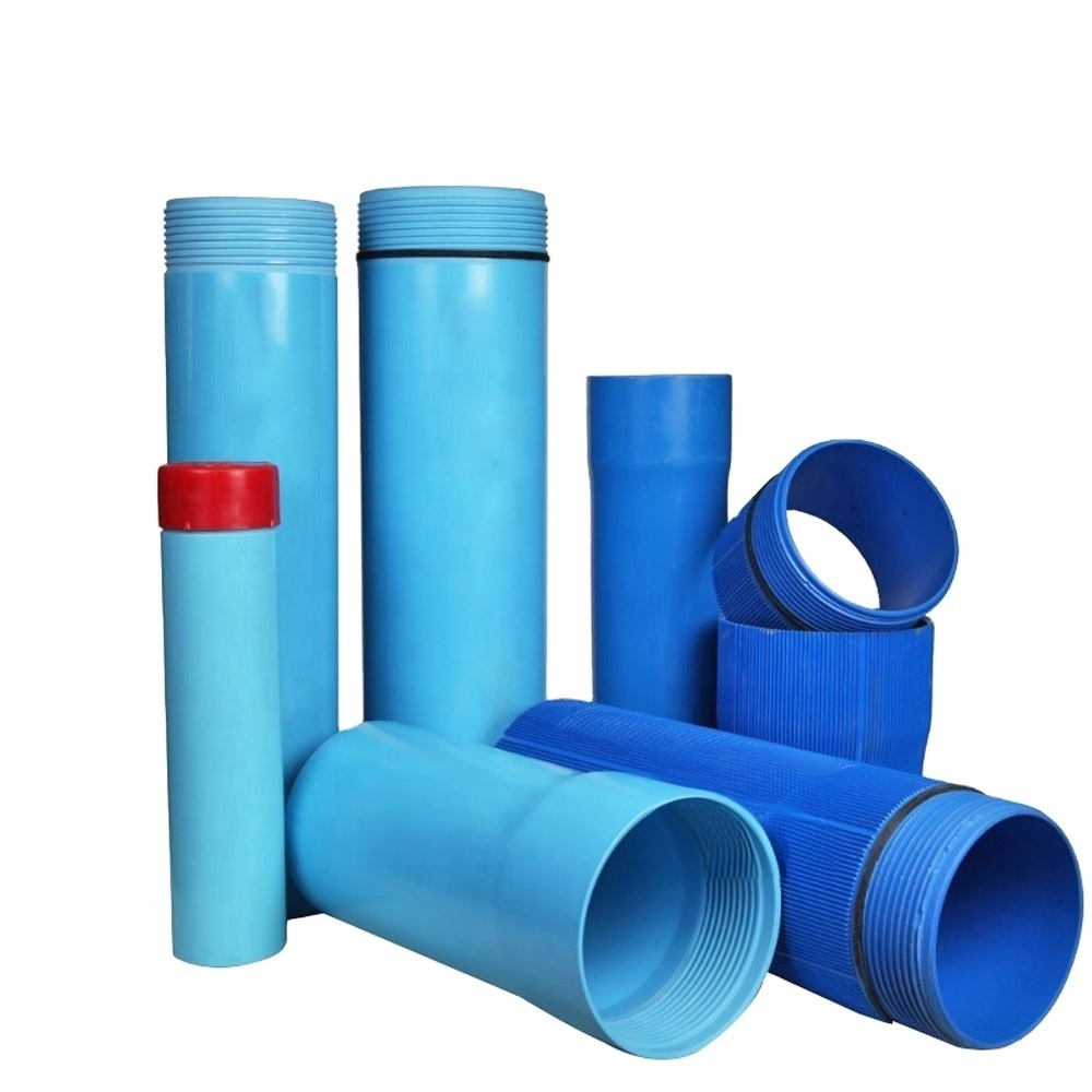 5 Inch 6 Inch Pvc U Water Pipe And Screen Deep Well Pvc Well Casing Pipe For Drilling