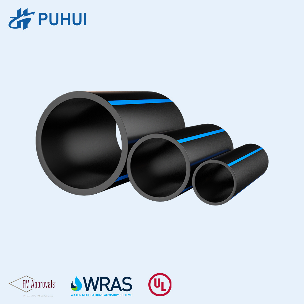 Hdpe Plastic 3 10 15 18 20 24 Inch Black Plastic Drain Culvert Pipe Prices For Sale