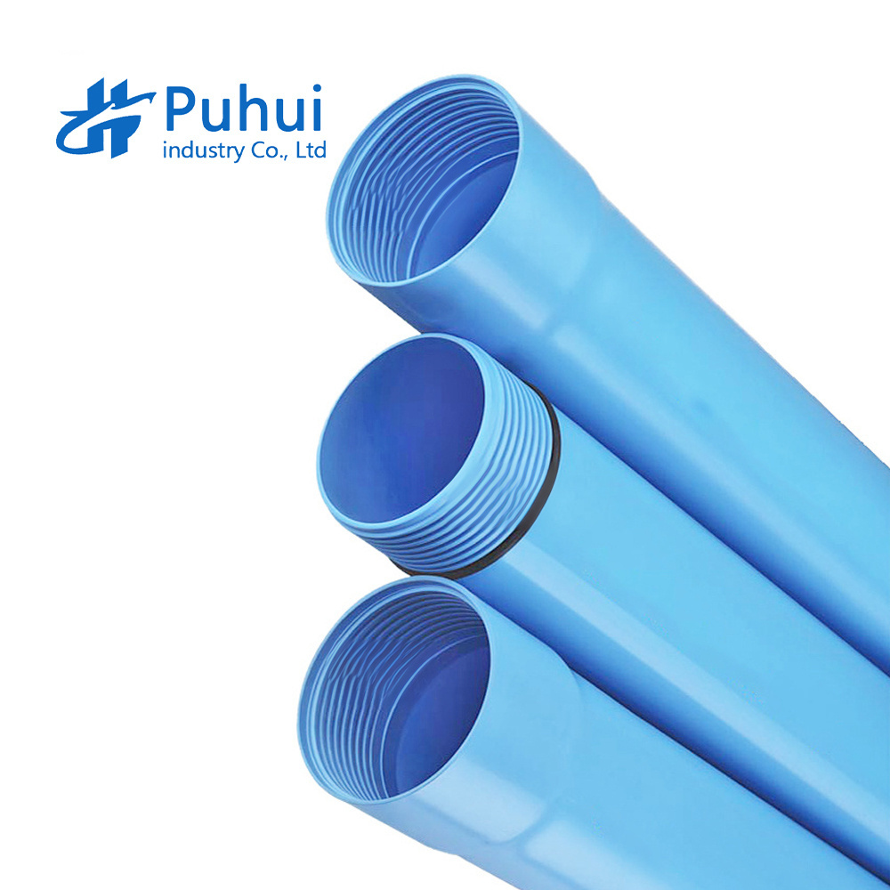 5 Inch 6 Inch Pvc U Water Pipe And Screen Deep Well Pvc Well Casing Pipe For Drilling